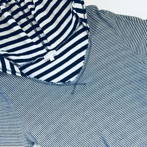 A Pea in the Pod Log Sleeved Striped Hoodie